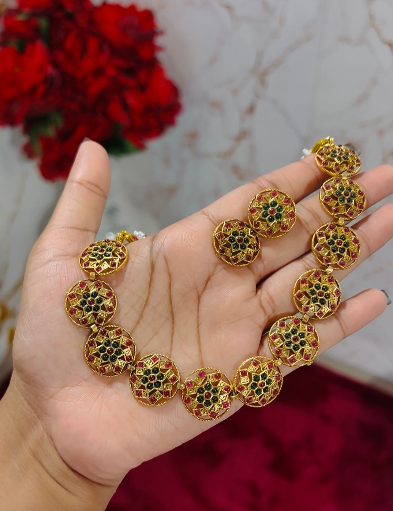 Raja Chakra Necklace Set