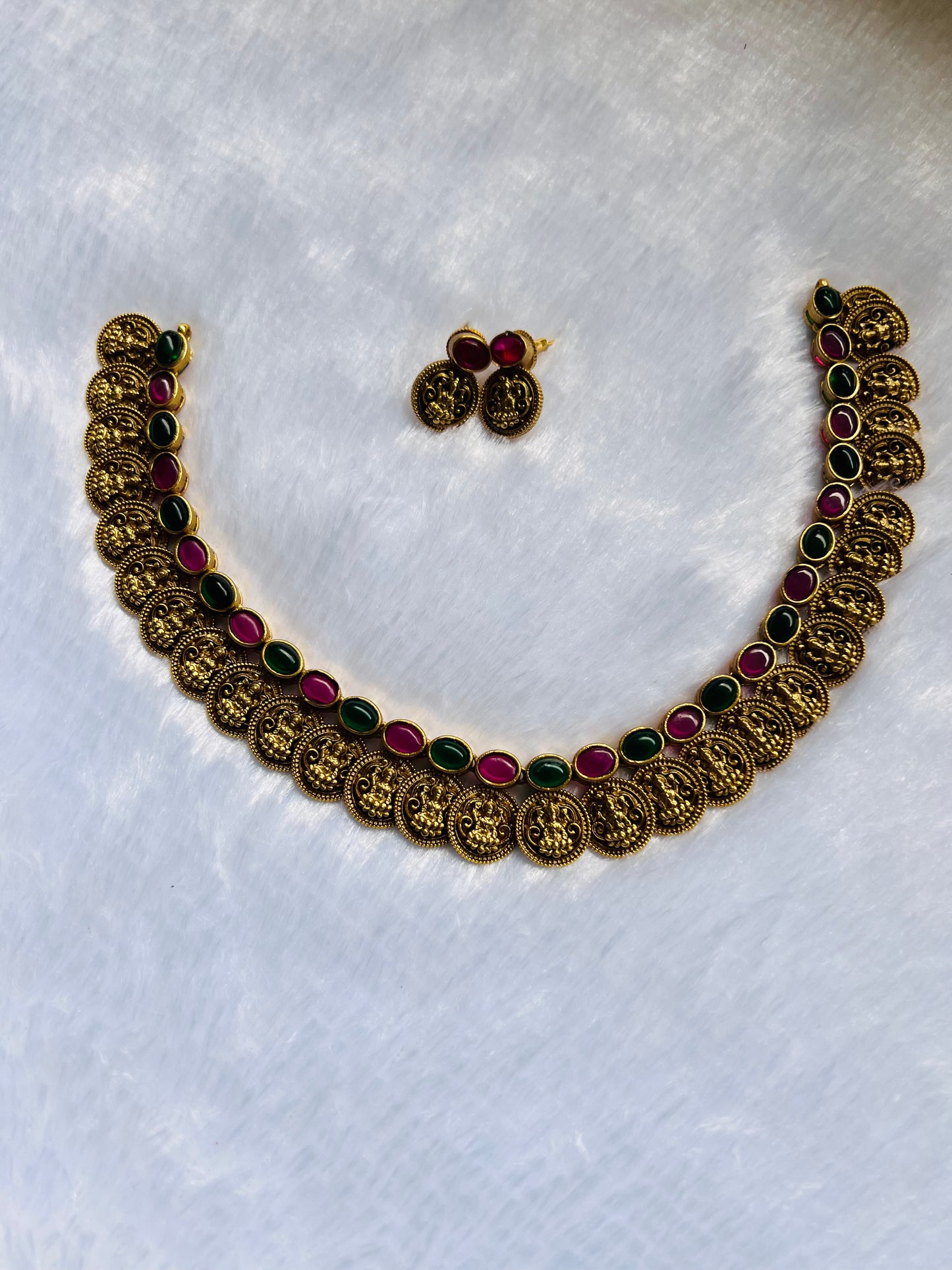Premium SriLakshmi Coin Necklace