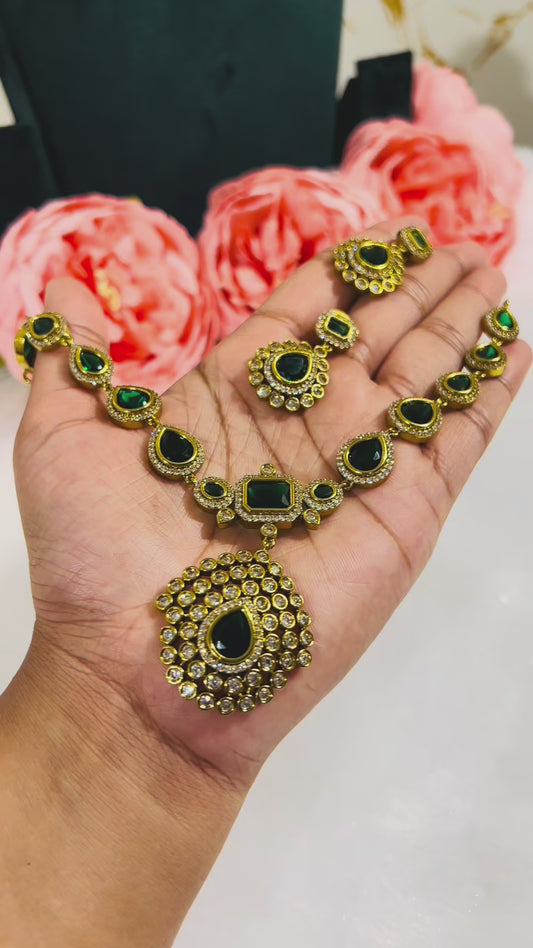 Premium Jyothika Inspired Necklace Set